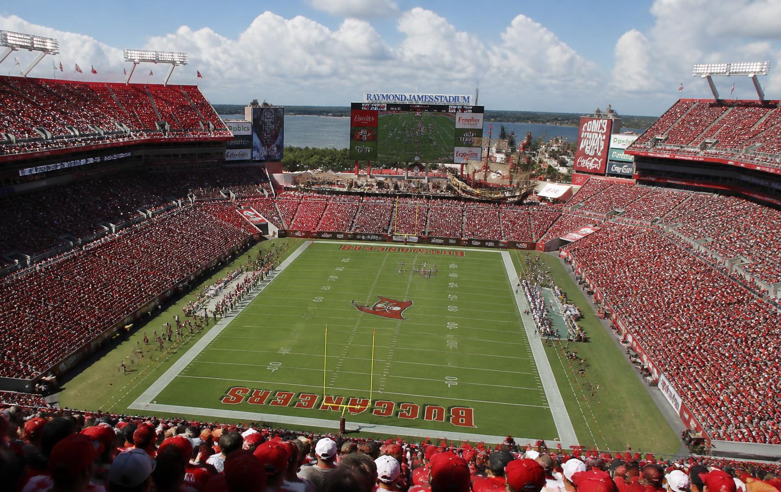 Raymond James Stadium on game day