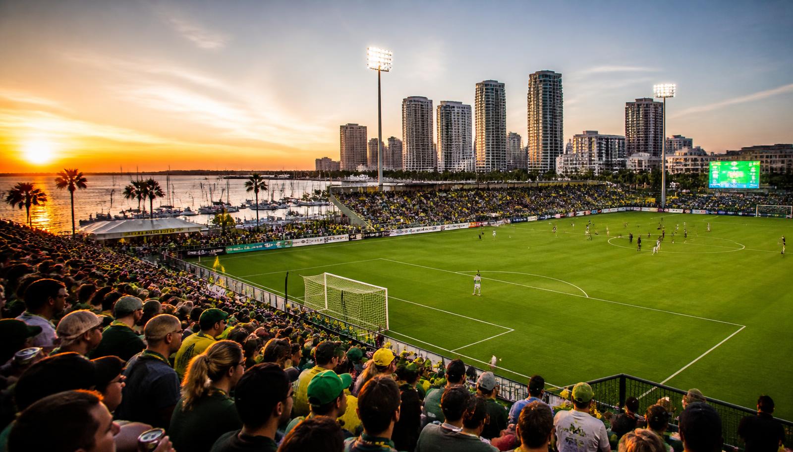 Al Lang Stadium, home of the Tampa Bay Rowdies